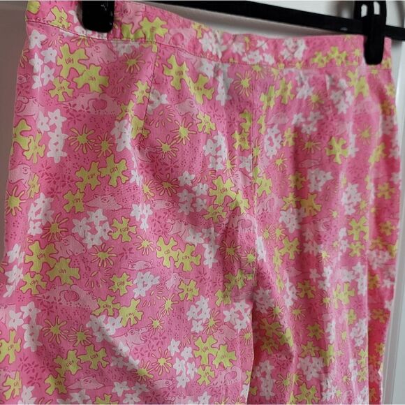 VINTAGE LILLY PULITZER Hippo Print Pants - Picture 8 of 13